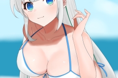 欖式卯美優_水着イラスト